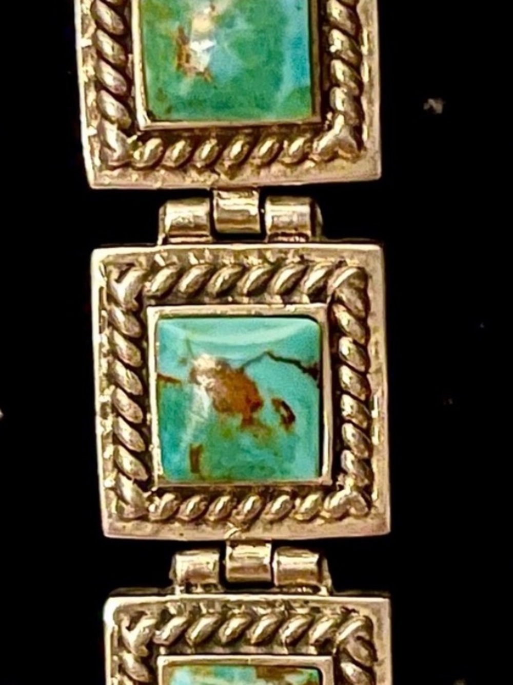 Turquoise Panel Bracelet 925